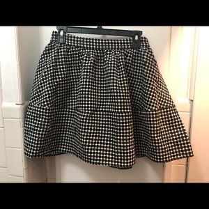 Express Black and White Skirt